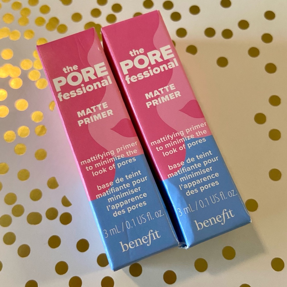 💎 x2 BENEFIT COSMETICS The POREfessional Matte Primer Deluxe Mini 3 ml each